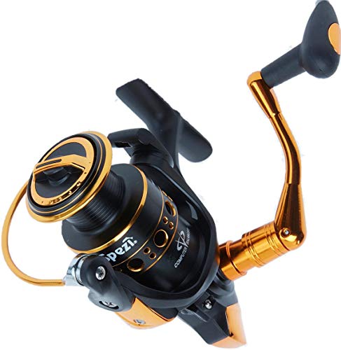 Moulinet Spinning Neuf Taille 3000 Doré Pêche Brochet Sandre Carnassier